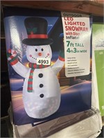7FT INFLATABLE SNOWMAN