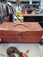 Vintage metal toolbox