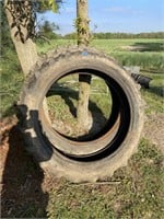 (2) Not Matching 11.2-38 Tractor Tires Off Farmall