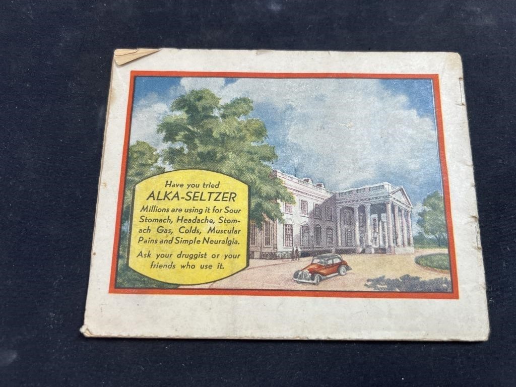1930's Antique Alka-Seltzer Booklet