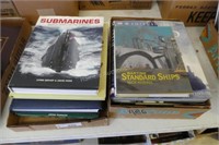 2 boxes submarines & ships books