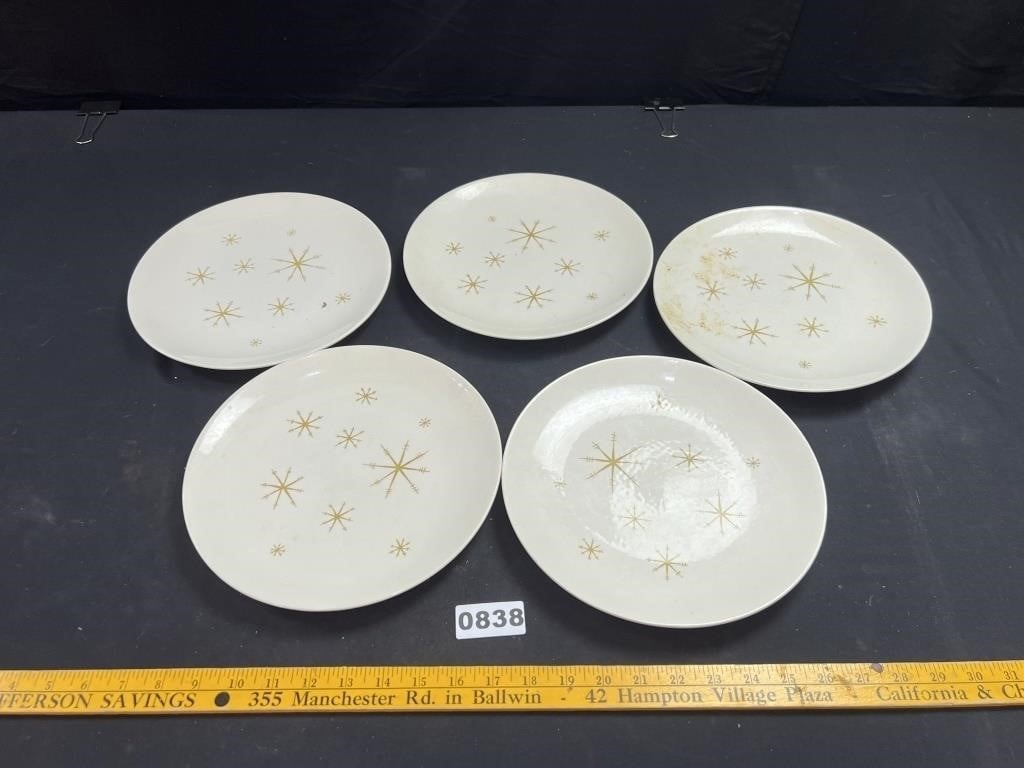 Royal China Star Glow Atomic Starburst Plates