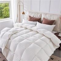CYMULA King Feather Down Comforter with 100%