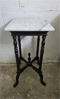 American French Country Marble Top Plant Stand