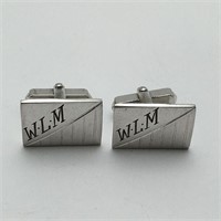 Sterling Silver Signed  Cuff Links