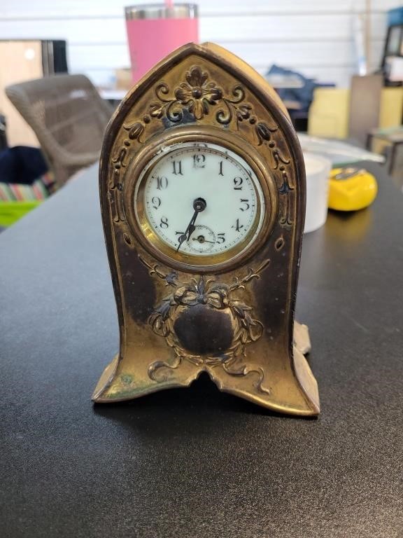 Brass vintage clock