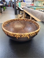 Wooden Bowl 8 in