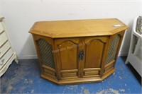 Old radio cabinet - 40" wide x 28" high - missin