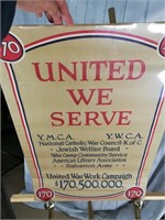 United We Serve WW I Work Campaign Bond Poster