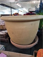 Large plastic flower pot