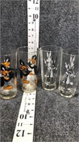 VTG daffy duck and bugs bunny glasses