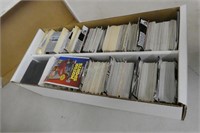 Box of racing trading cards