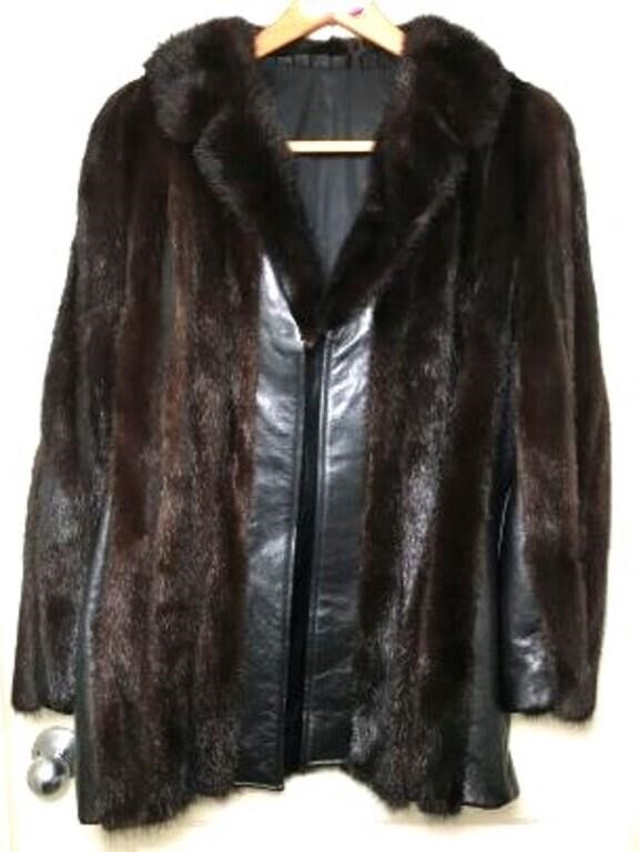 Leather and Fur Ladies' Coat