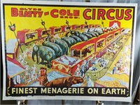 1965 Circus Print Clyde Beatty-Cole Bros