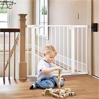 Comomy 30" Tall Baby Gate For Stairs Doorways,