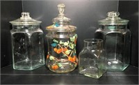 Anchor Hocking Kitchen Jars & Hammered Linea Vase