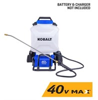 Kobalt 4-Gal 40-volt Battery Pump Sprayer $119