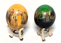 Hand Painted African Ostrich Eggs