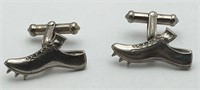 Sterling Silver Cleats Cuff Links
