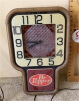 Dr. Pepper motion clock