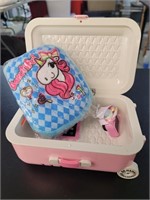 Toy suitcase and accessories