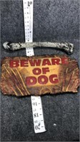 novelty beware of dog hanger