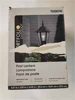 Portfolio Outdoor Post Lantern Black Light $42