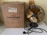Emerson Electric brass blade fan in original box