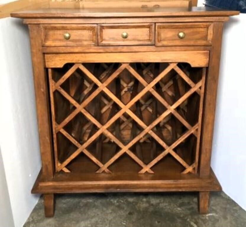 1950'a Oak Wine Cabinet