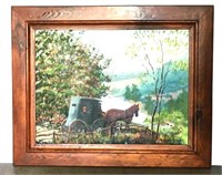 Pennsylvania Dutch Amish Oil Painting