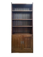 Stickley 5 Shelf Bookcase / 2 Shelf Cabinet