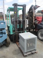 Clark electric forklift with charger