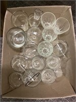 Miscellaneous stemware glasses