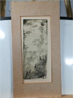 Abstract Sailboats Etching Artist Proof 50