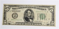SERIES OF 19298 $5.00 NOTE REDEEMABLE IN GOLD