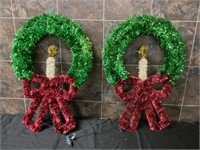 Vintage Commercial outdoor Christmas wreaths