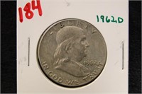 1962 D FRANKLIN HALF DOLLAR COIN