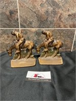 Man on horse bookends