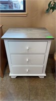 Gil's Furniture, Wide 3 Drawer Nightstand