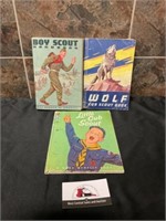 Vintage cub scout books