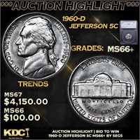 ***Auction Highlight*** 1960-d Jefferson Nickel 5c