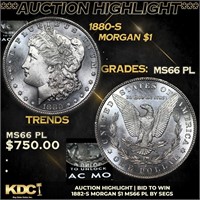 ***Auction Highlight*** 1880-s Morgan Dollar 1 Gra