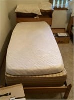 Single bed with headboard & footboard