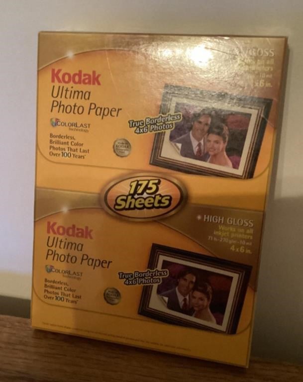 NEW Kodak Ultima inkjet photo paper