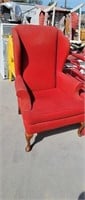 Red Wingback Chair
