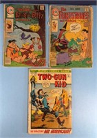 3-Vintage comics (Flintsotnes & 2 Gun kid)