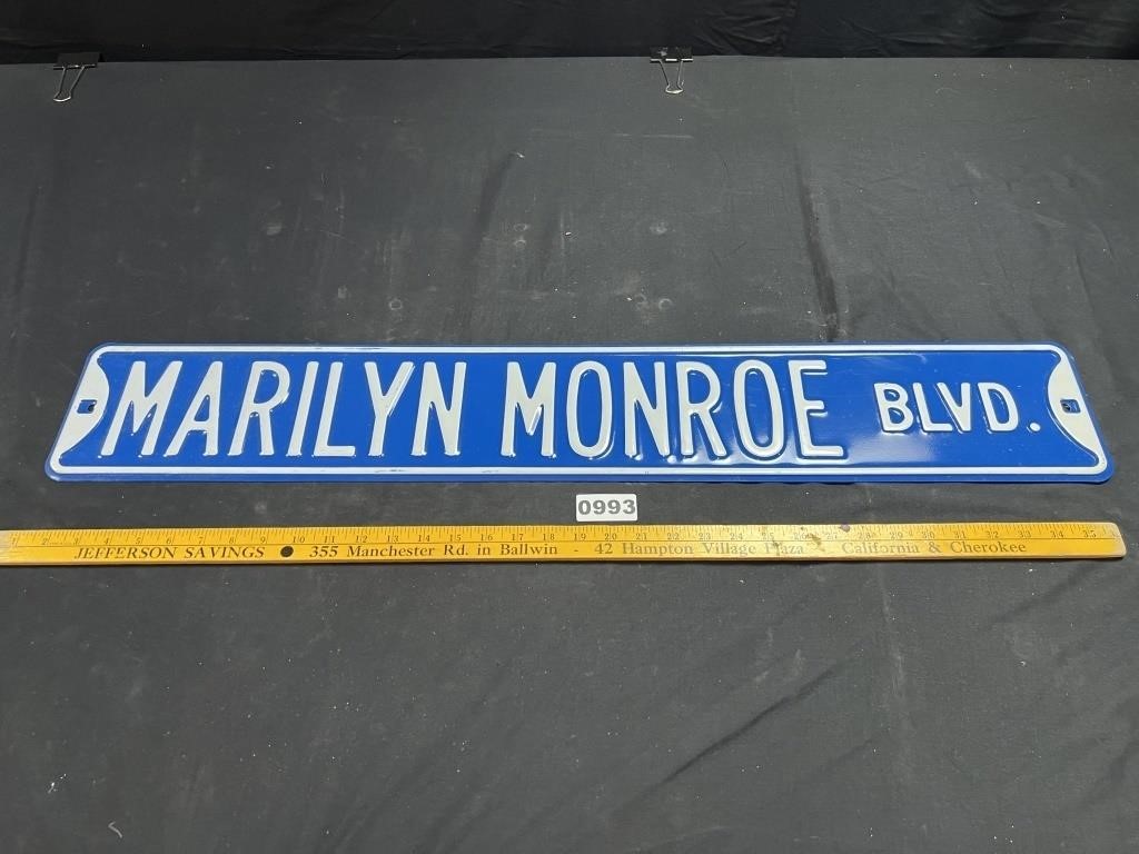 Marilyn Monroe Metal Street Sign-Heavy
