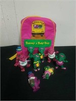 Barney and Baby Bop backpack and Barney and Baby