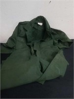 Size small green utility coveralls