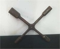 Vintage four-way lug wrench